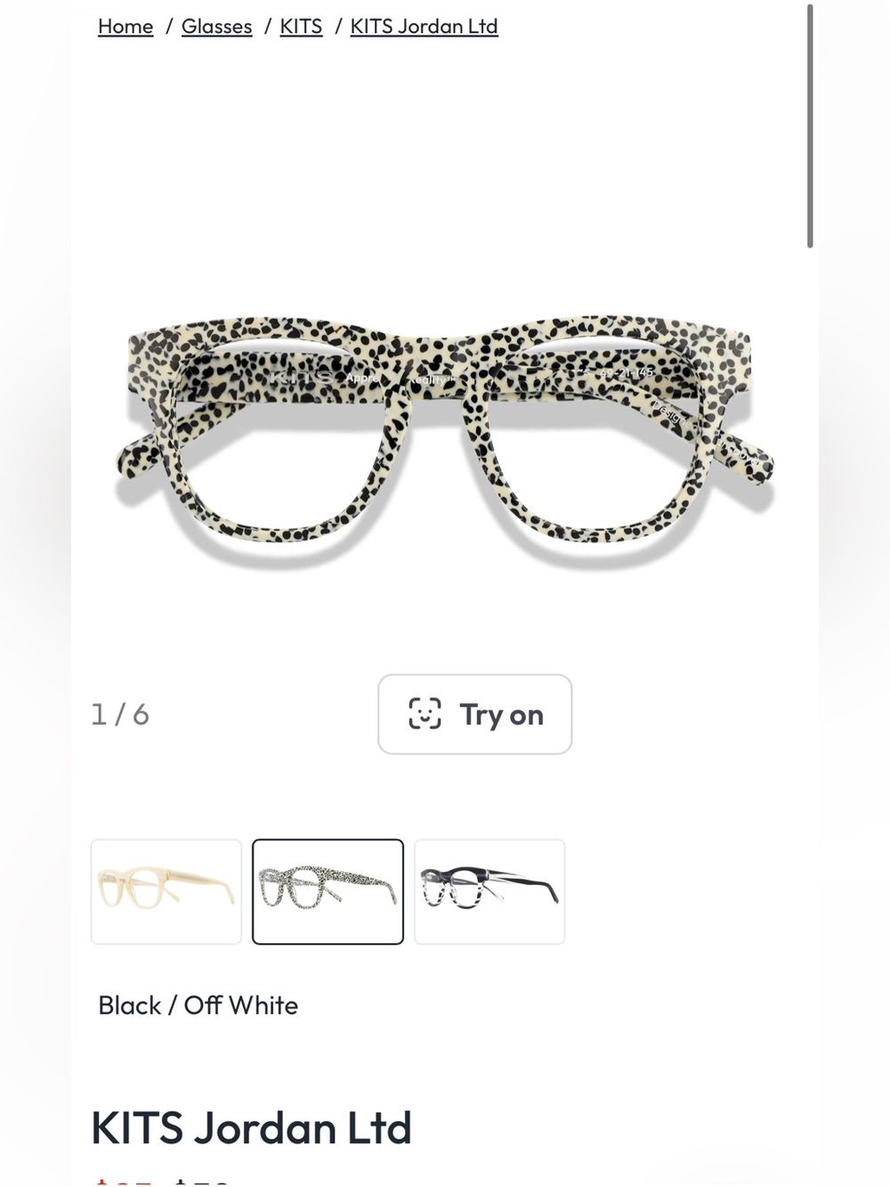 Kits Jordan Statement Glasses, Polka Dot